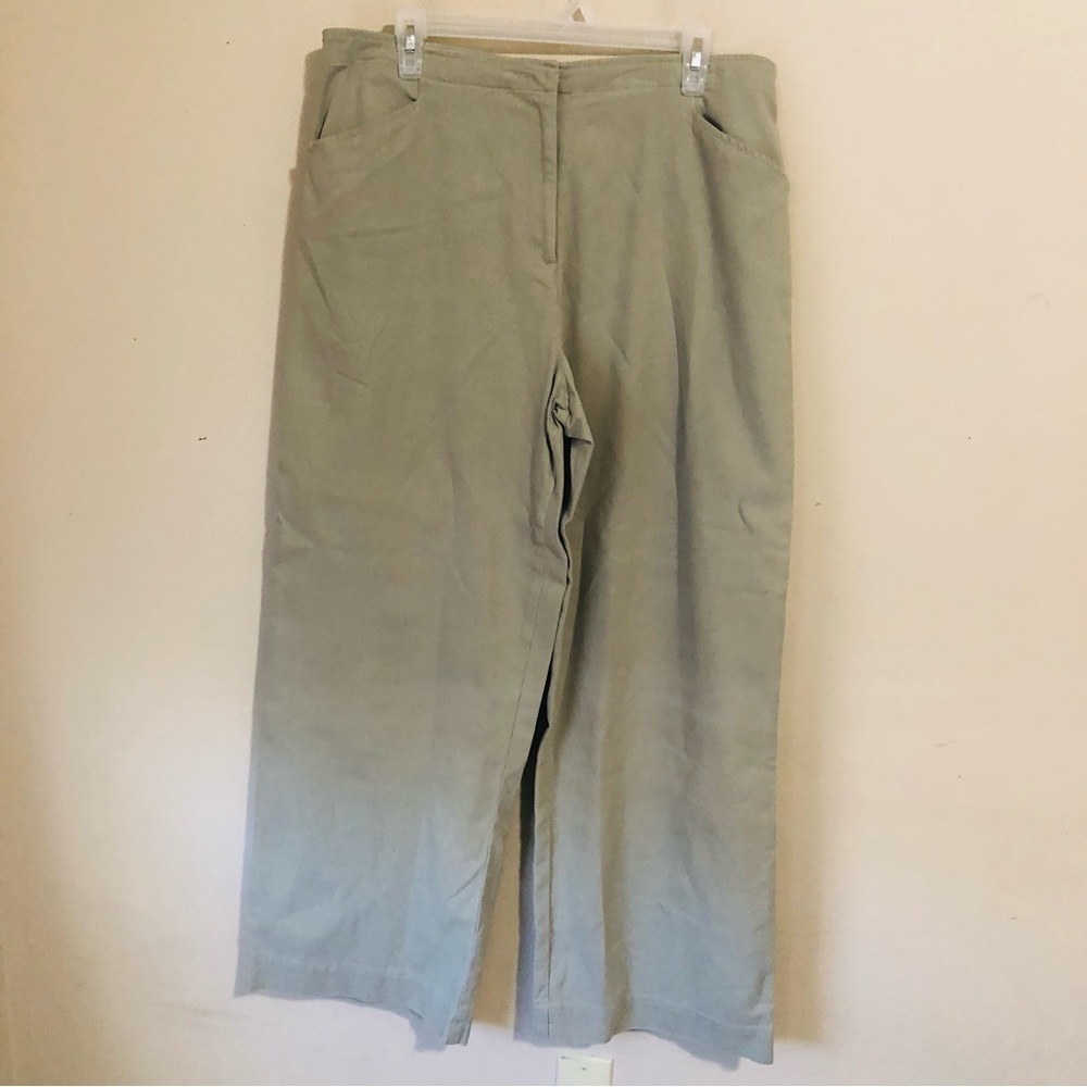 J. Jill Wide Leg Sage Green Pants